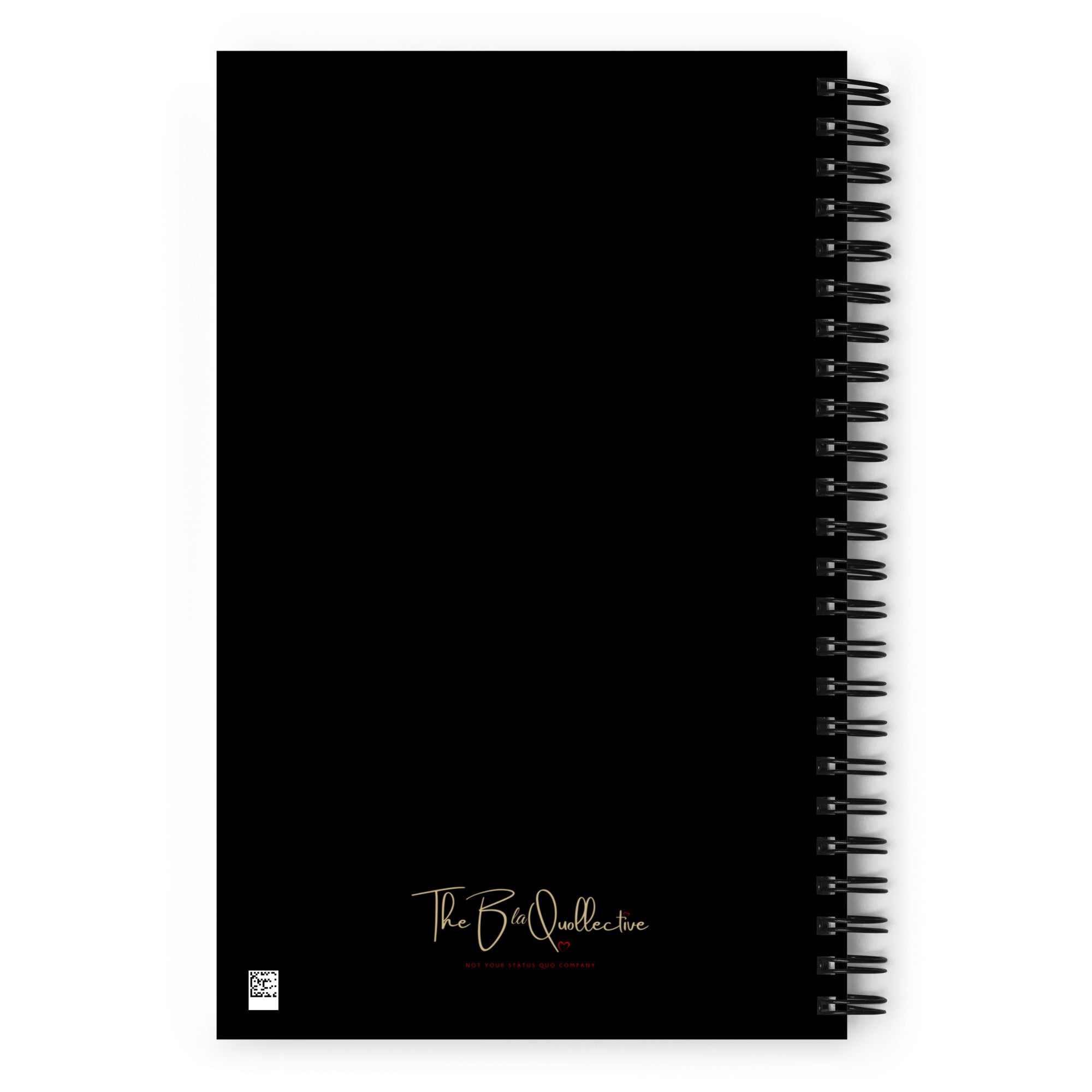 The Blaquollective Logo Spiral notebook