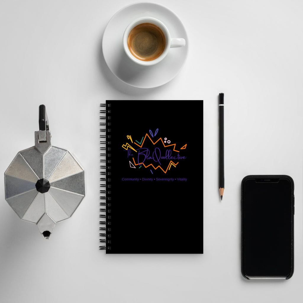 The Blaquollective Logo Spiral notebook