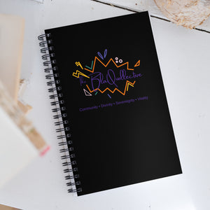 The Blaquollective Logo Spiral notebook