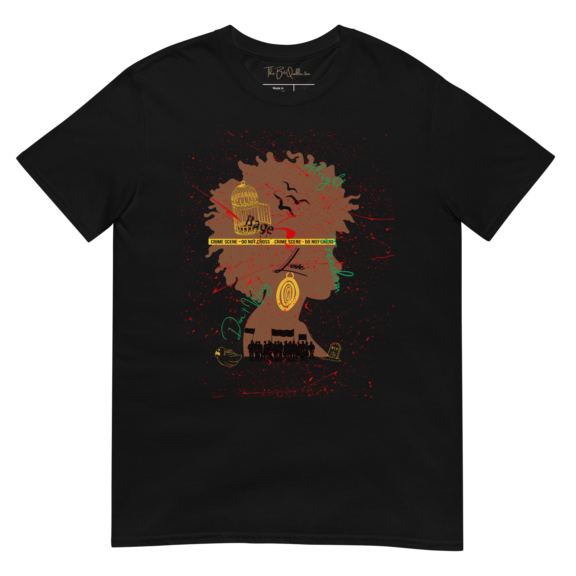 Three Little Caged Birds Unisex T-Shirt